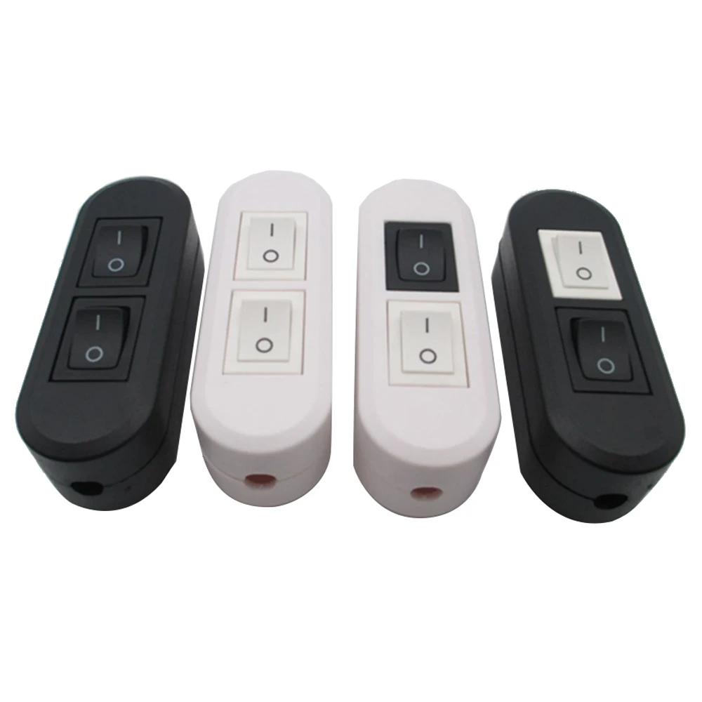 Rocker Switch Belt 3??2.5cm Cat-Eye Double Gang Switch - Black Or Red Color Options