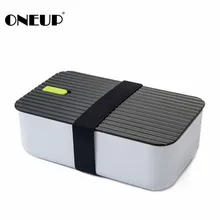 ONEUP PP/силиконовый Ланч-бокс объемом 1000 мл, термо-бокс Bento box, контейнер для еды с отделениями для студентов, рабочих, для пикника