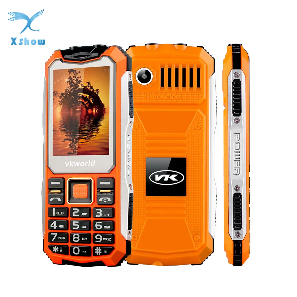 

VKworld V3S Old Man Mobile Phone Waterproof 2.4 inch Dual SIM Slot Bluetooth Big Buttons Keyboard FM Flashlight Senior CellPhone