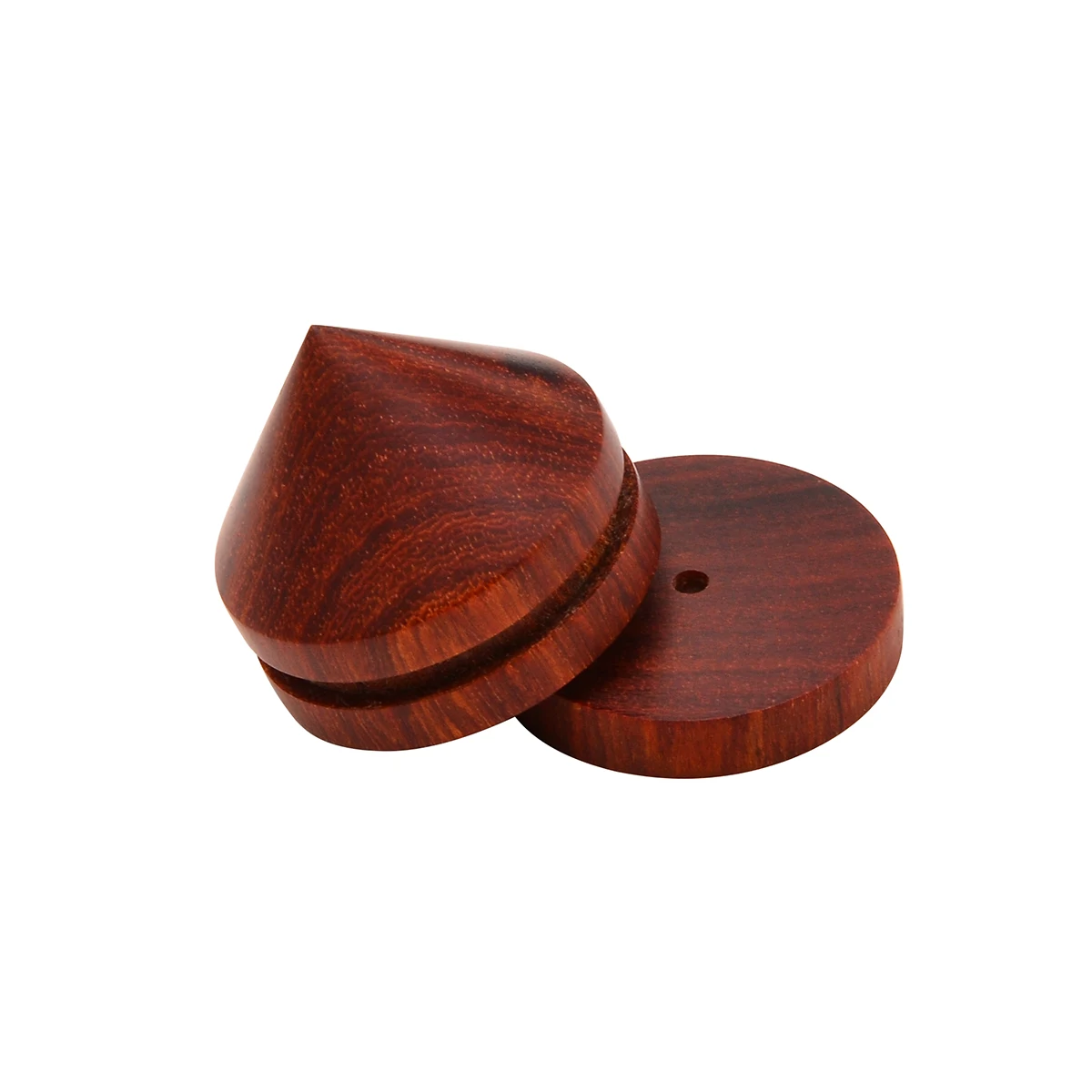 8pcs 23mm Rosewood Speaker Shock Spike Brown Isolation Cone Stand Feet + Base Pad + Self-adhesive Film For Audio CD Player