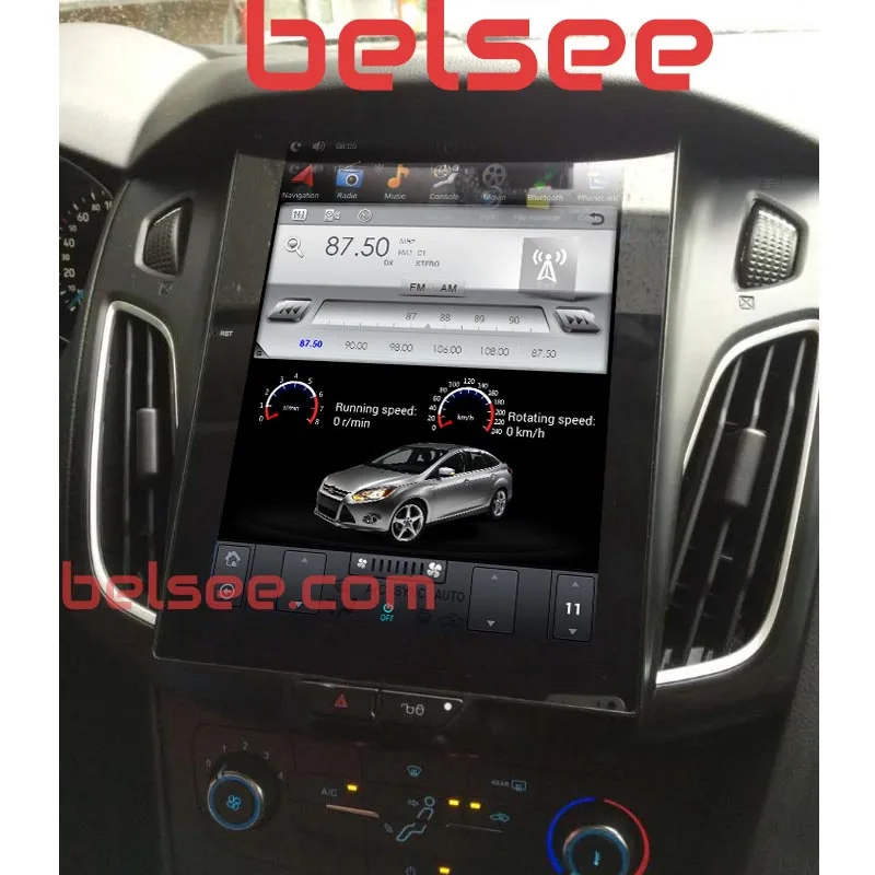 

Belsee 10.4" Tesla Style Vertical Screen Android 7.1 Radio Head Unit Stereo Multimedia Autoradio Navi for Ford Focus 2012-2017