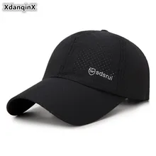 XdanqinX Новая мужская сетчатая дышащая бейсбольная Кепка Регулируемый размер женский модный конский хвостик Кепка с буквами s Мужская кепка, бейсболка