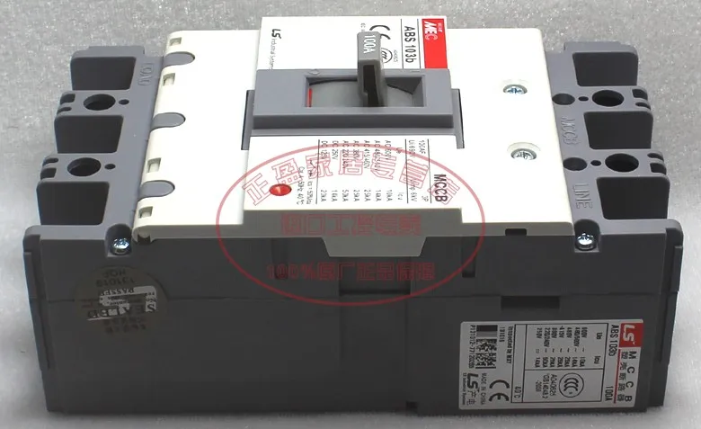 

Genuine LG LS Electric Wuxi MEC Three-phase Molded Case Circuit Breaker ABS103b 3P 60A 75A 100A