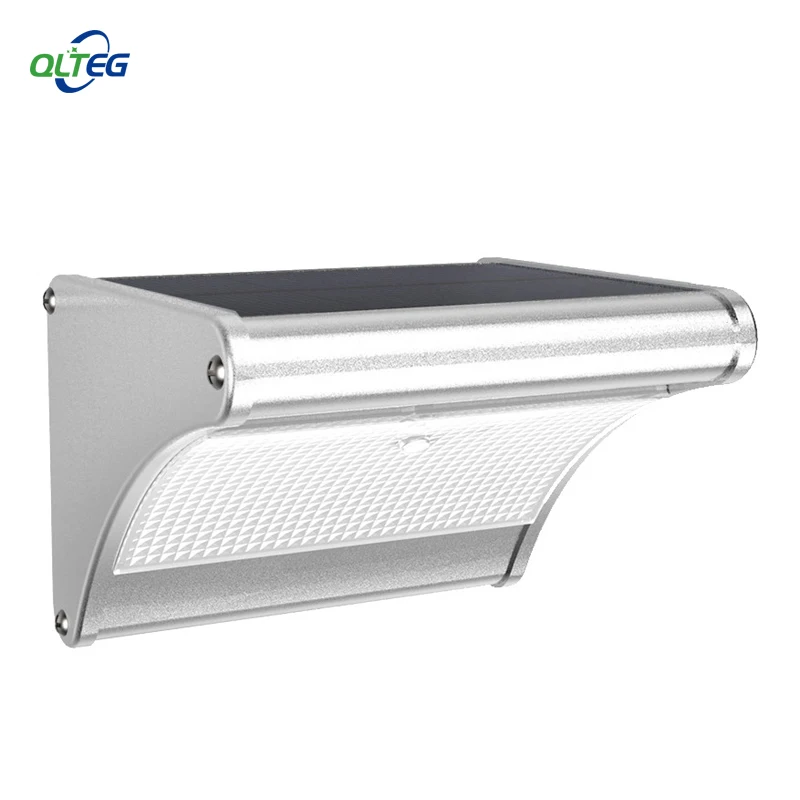 QLTEG Super Bright Solar Motion Sensor LED Light 1000LM Highlight Waterproof Garden Wall Security Lamp by Microwave Radar Motion solar powered led wall light