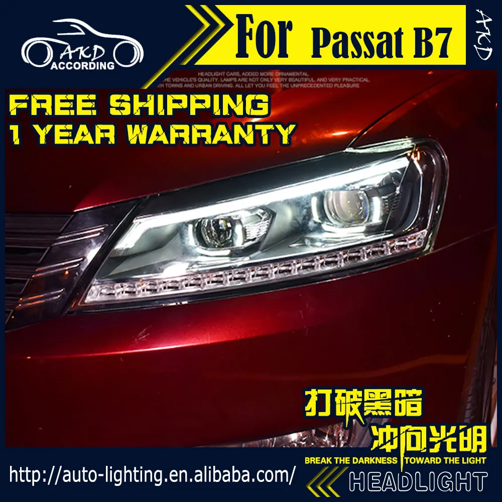 

AKD Car Styling Headlight Assembly for VW Passat Headlights Bi Xenon LED Headlight B8 Design LED DRL HID Front Lamp Accessories