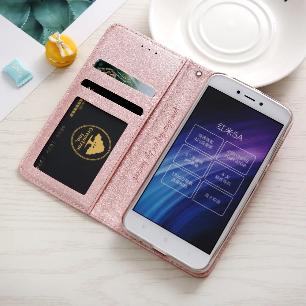 Магнитный Шелковый флип-чехол для Xiaomi redmi 5A, кожаный чехол-кошелек для телефона, чехол для xiomi redmi 5a, чехол держатель для карт, чехол
