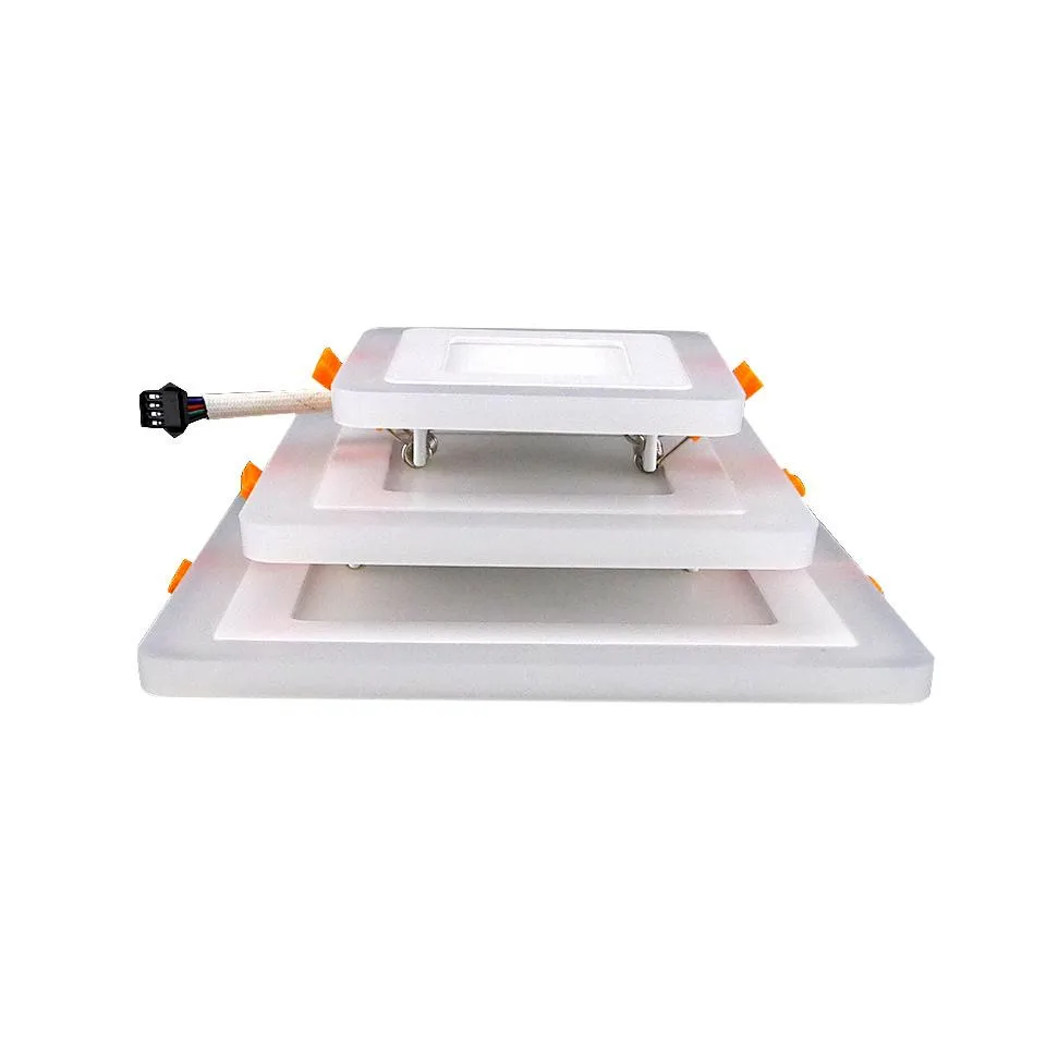 2018-New-Arrival-Double-Color-LED-Panel-Light-White-Blue-3-Model-LED-Ceiling-Downlight-Square (3)