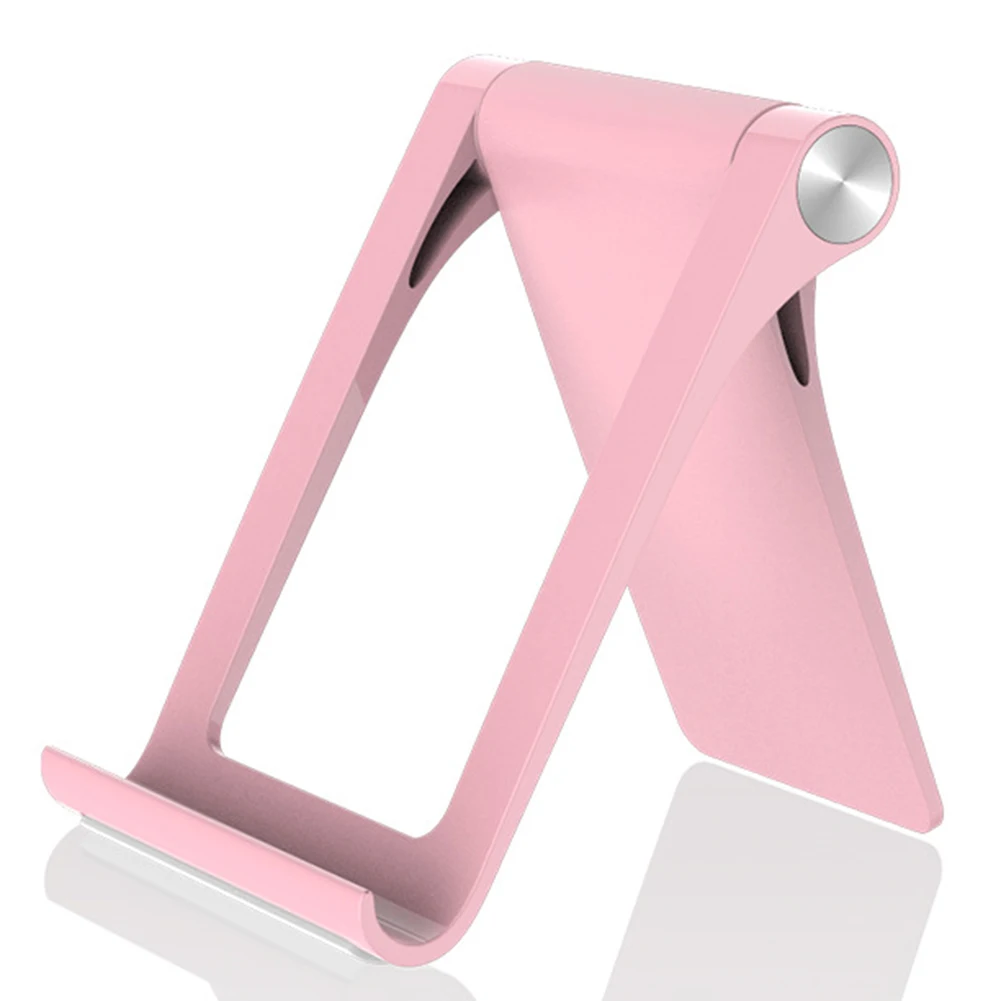 Розовый Cell Phone Stand Holder 360 Degree Angle Adjustable Phone Dock Universal Portable Desktop Cradle XR649 - Цвет: Розовый