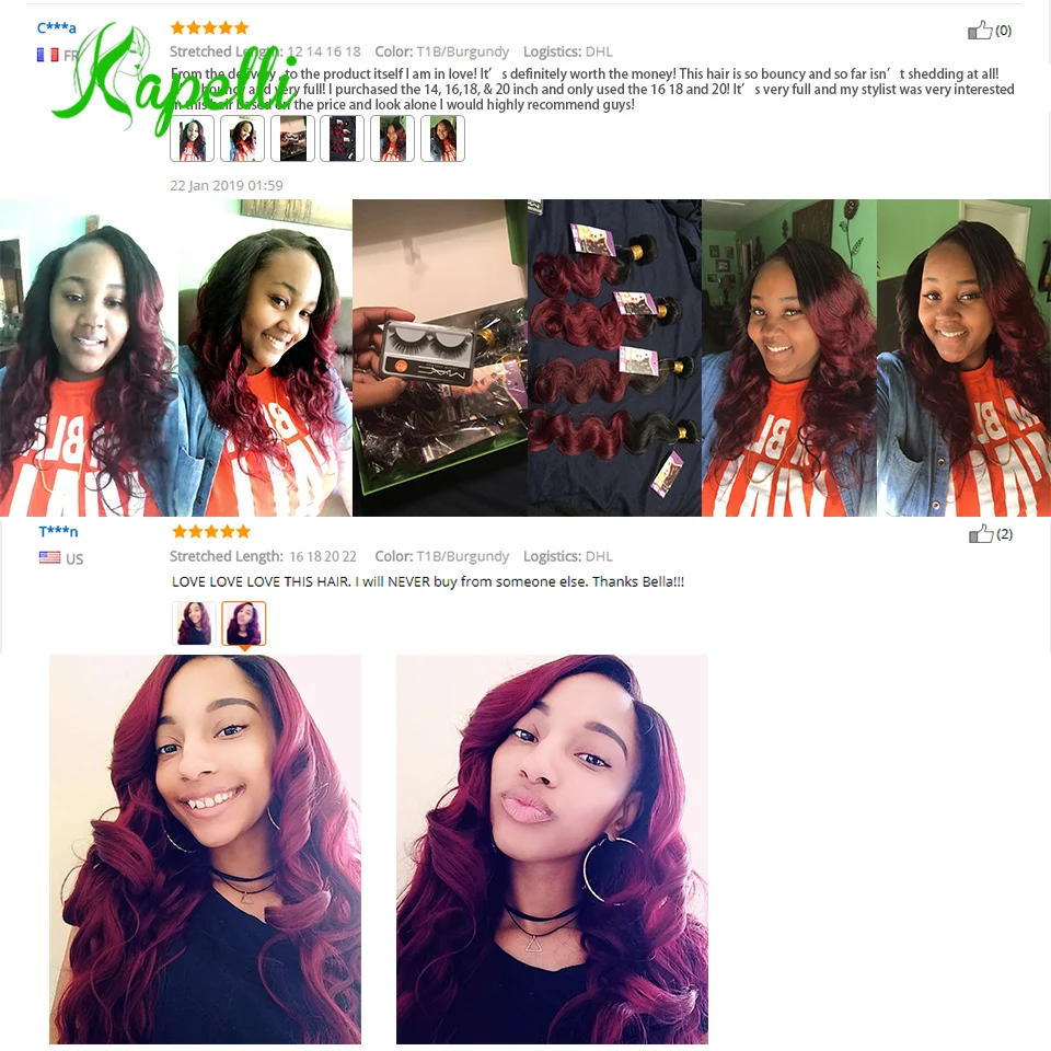 3/ 4 Bundles 1B/Burgundy Brazilian Body Hair Bundles Two Tone Ombre Human Hair Bundles 1b 99J Remy Human Hair Weave Bundles 3/ 4 Bundles 1B/Burgundy Brazilian Body Hair Bundles Two Tone Ombre Human Hair Bundles 1b 99J Remy Human Hair Weave Bundles