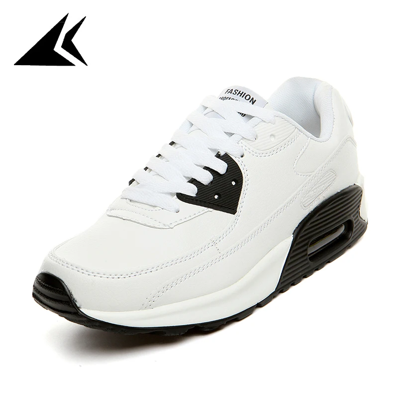 

New Couple Air Cushion Shoelace Women Sneakers Durable PU Sole Running Shoes For Men