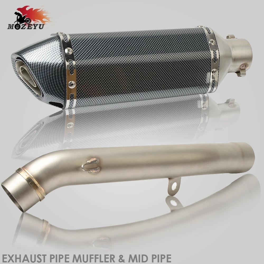 

FOR KAWASAKI Z800 Motorcycle Exhaust Muffler Pipe System Muffler Scooter Exhaust Mid Pipe For Kawasaki Z 800 2013-2016 Moto