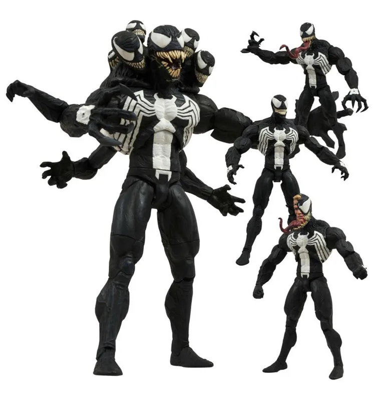 Marvel seleccionar superhéroe Spiderman villano Venom figura de acción  figura de PVC de juguete de Eddy Brock|figure style|toy lipsticktoy tunnel  - AliExpress