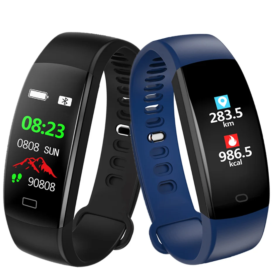 

F64 Smart Bracelet Men Color Screen Blood Pressure Fitness Tracker Heart Rate Monitor Smart Band Sport Wristband for Android IOS