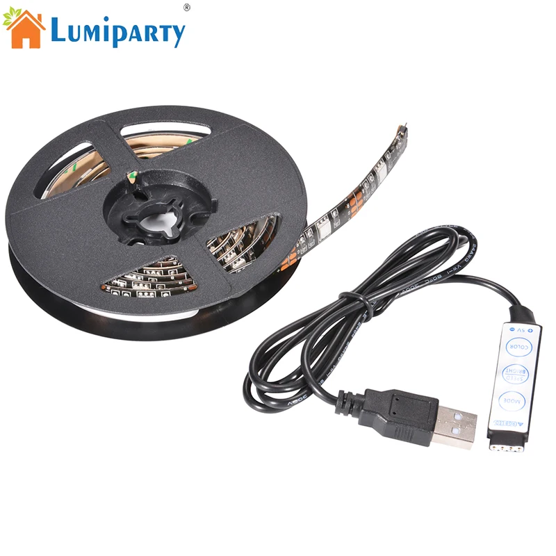 Водостойкий м 5 В в 1 USB кабель мощность светодиодные ленты свет лампы SMD 5050