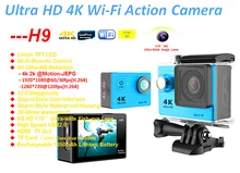 Горячие продажи H9R H9 водонепроницаемый действий камеры 1080 P 25Fps широкоугольный объектив рыбий глаз с 170D WI-FI пульт дистанционного управления спорта камера