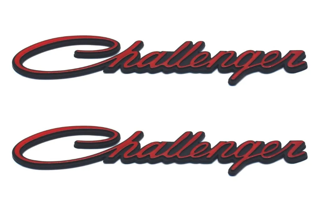 2 шт хромированные Challenger табличка D бейджи наклейки embelms для Chrysler Challenger|Наклейки