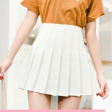 Ulzzang Harajuku Высокая талия мини плиссированная юбка корейские сексуальные юбки школьницы уличная одежда большого размера юбки женские летние