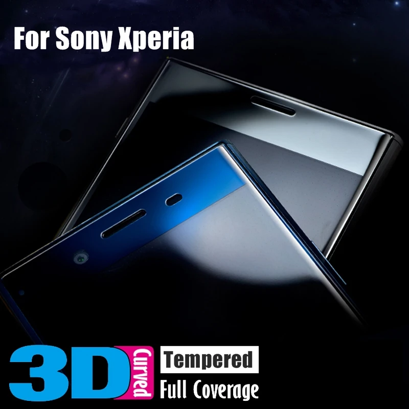 3D полное покрытие из закаленного стекла для sony Xperia XA XA1 Ultra XC X Compact XZS XZ Premium XP защитная пленка на переднюю панель