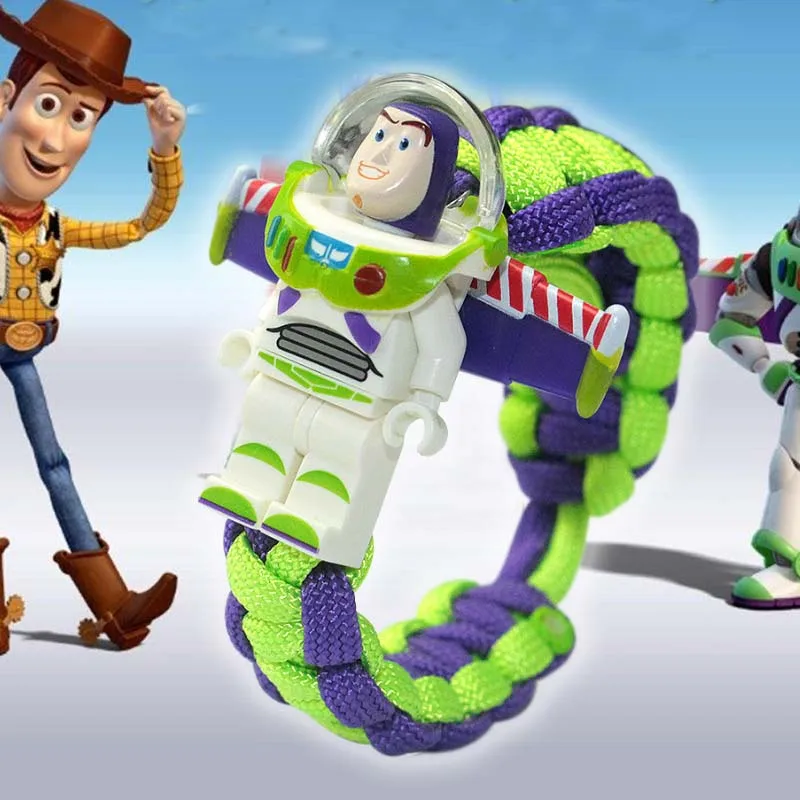 

Toy Story 3 Buzz Lightyear Bracelet Building Blocks Toys Action Figures Children Gift