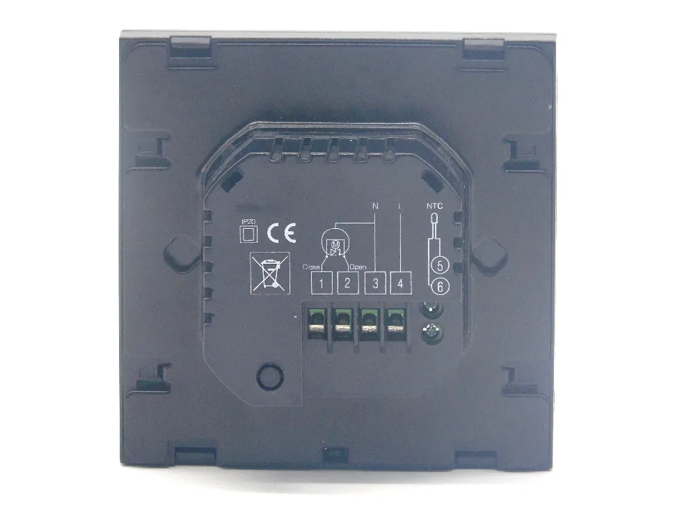 Двойной датчик программируемый lcd сенсорный экран подогрев пола Электрический привод термостат с комнатной