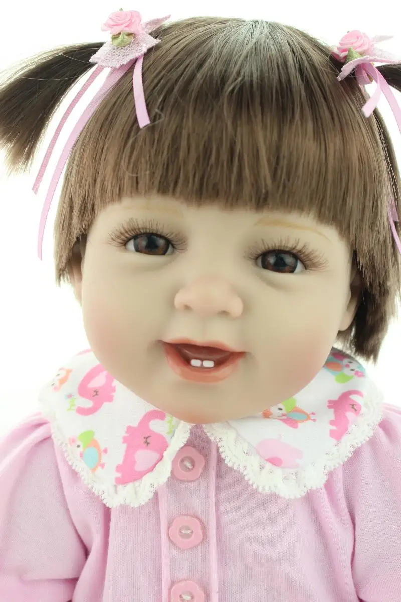 Full silicone reborn baby dolls 2255cm cheap reborn babies best child gift  bebe girl reborn bonecas purple clothing - AliExpress