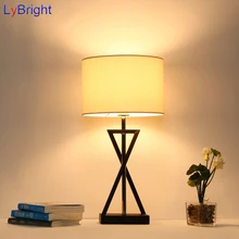Современные европейские Стиль Таблица свет AC 90-260 В прикроватной тумбочке Спальня Настольная лампа Свет для Гостиная кабинет спальня