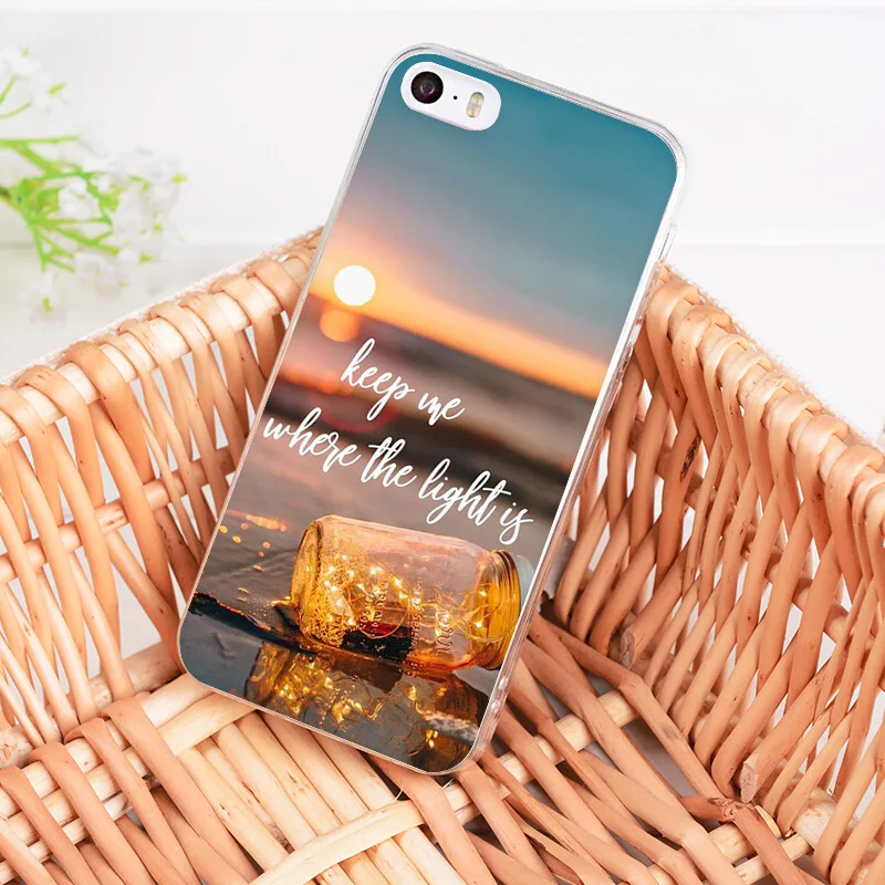 Summer Blue Sky Beach Quotes Transparent Coque For Iphone