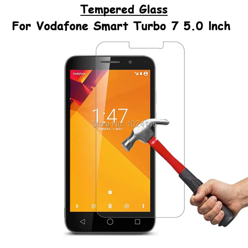 Per Vodafone Smart Turbo 7 Turbo7 5.0 "Protezione Dello Schermo Di Vetro Temperato Trasparente Ultra Sottile A Prova Di Esplosione Pellicola Protettiv