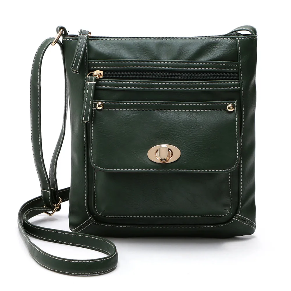 Женская кожаная сумка через плечо, Британская мода, простая маленькая квадратная сумка, переносная Повседневная сумка через плечо P2