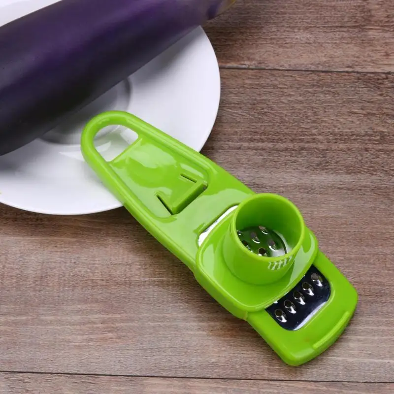 Useful 1PC Mini Plastic Garlic Press Multi functional Grinding Ginger Grater Planer Slicer Cutter Cooking Tools|Чеснодавка| |