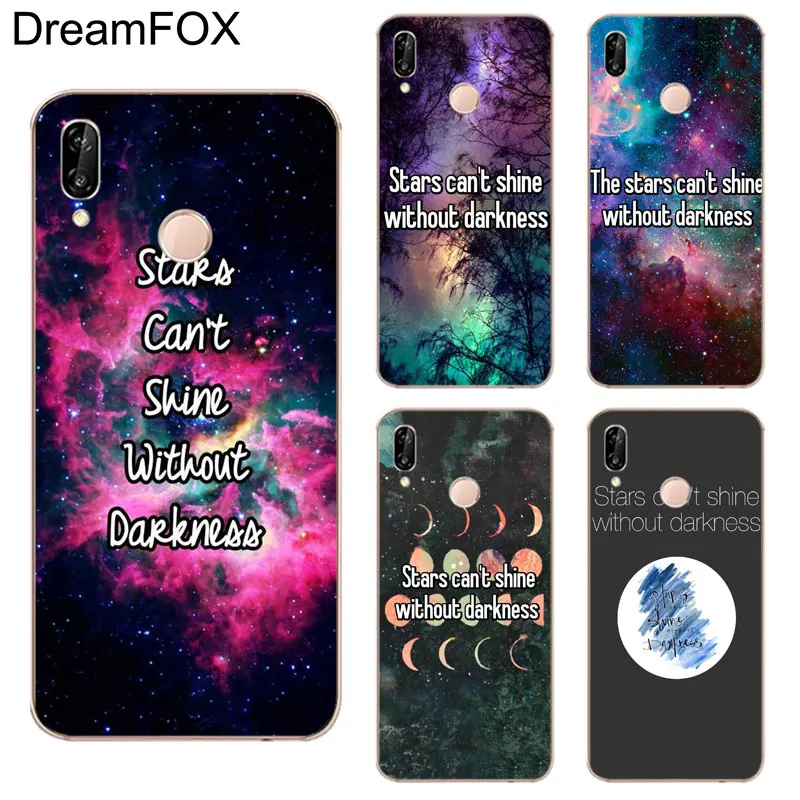 DREAMFOX K214 звезды не блеск Мягкие TPU силиконовый чехол для huawei Honor 6A 6C 7X9 10 P20 lite Pro P Smart |