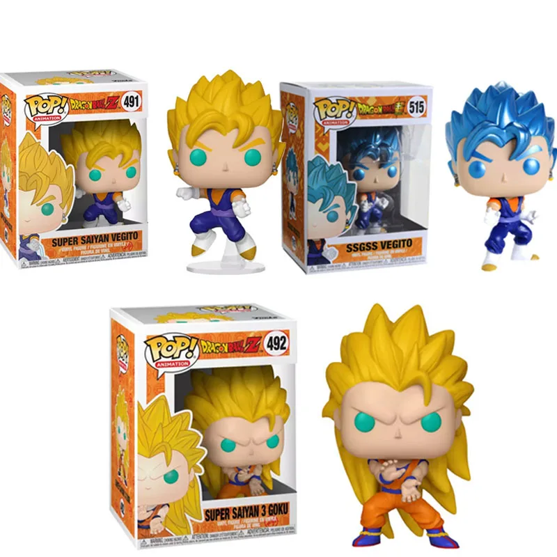 FUNKO POP Новый Драконий жемчуг SSGSS вегито супер сайян Гоку виниловая экшн фигурка