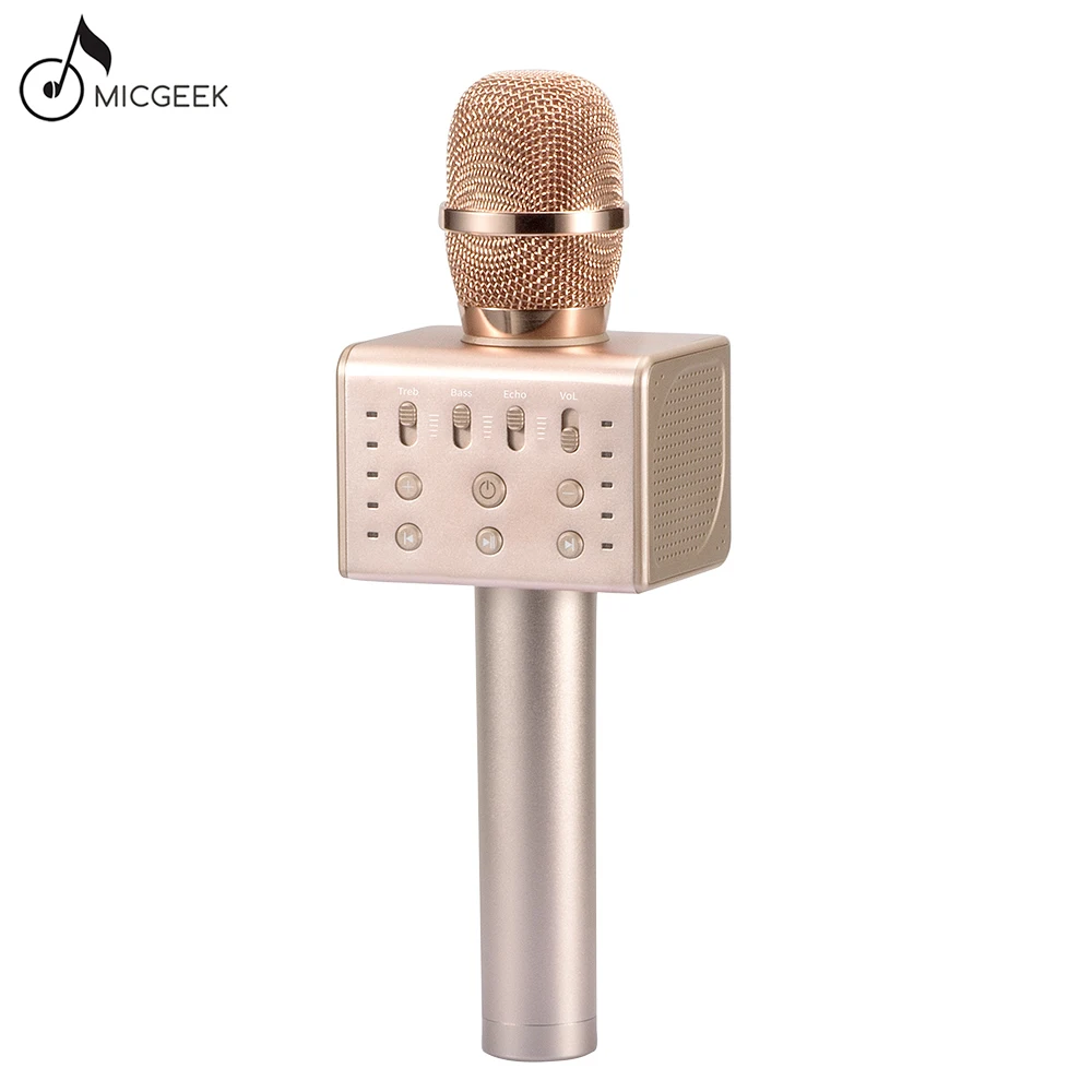Original Brand Micgeek Q11 Mic Wireless Karaoke Microphone 2 1 Sound Track Dimensional Sound original brand micgeek q11 mic wireless karaoke microphone 2 1 sound track dimensional sound