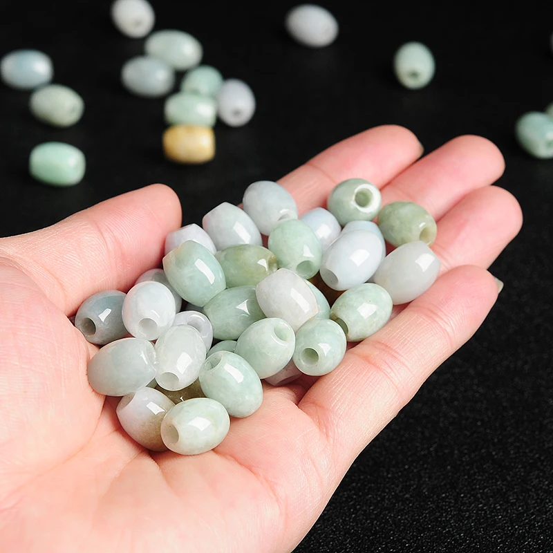 

Natural A Grade Jadeite Loose Beads 100% real Chinese DIY colorful Beads 50 pieces
