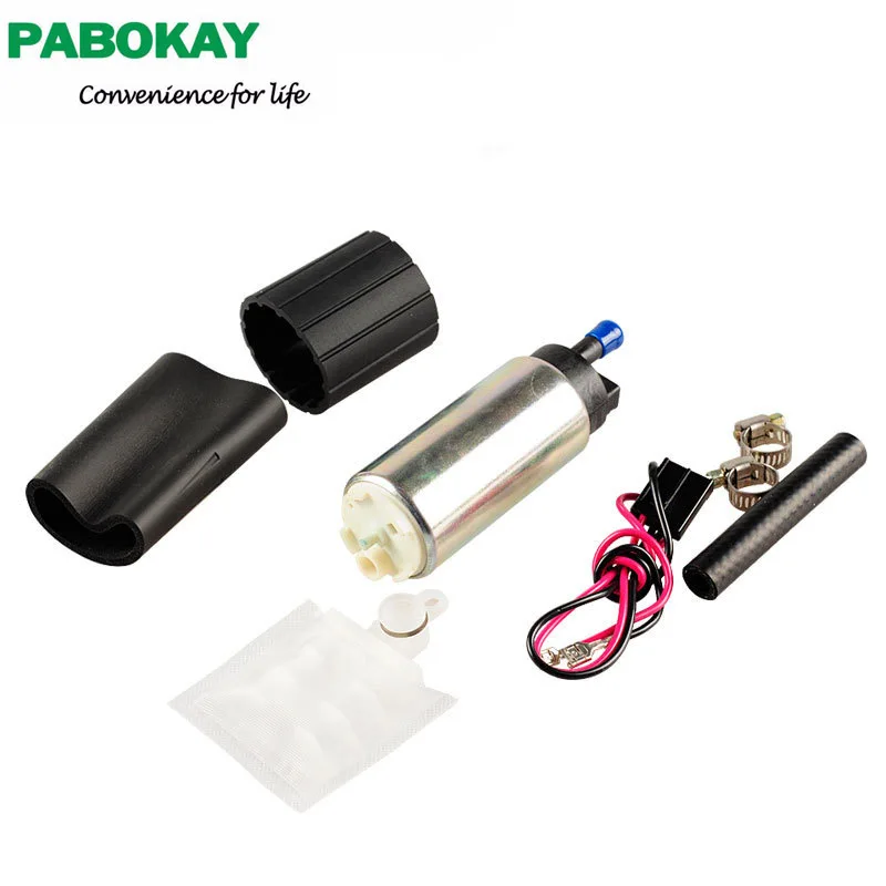 255LPH Fuel Pump Install Kit Strainer Plug Connector Pigtail for gss341