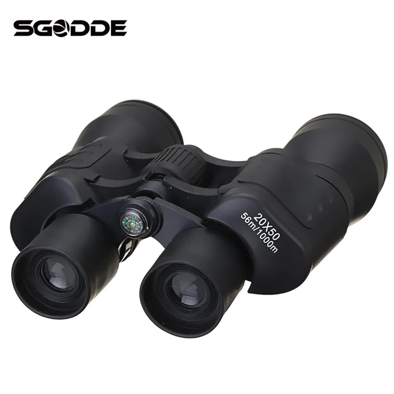 

New Arrival Outdoors 20x50 Binocular BAK4 Prism Waterproof Monocular Glimmer Night Vision Telescope 56/1000M Camping Traveling