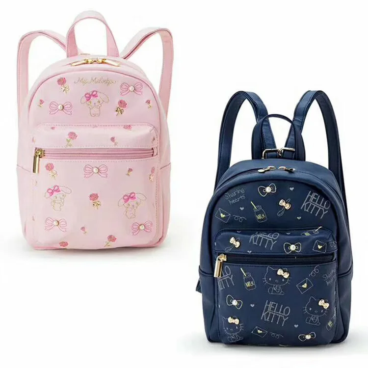 

IVYYE Melody KT Pink Blue Fashion PU Backpacks Rucksacks Cartoon Backpack Casual Child Schoolbags Kid Knapsack Unisex New