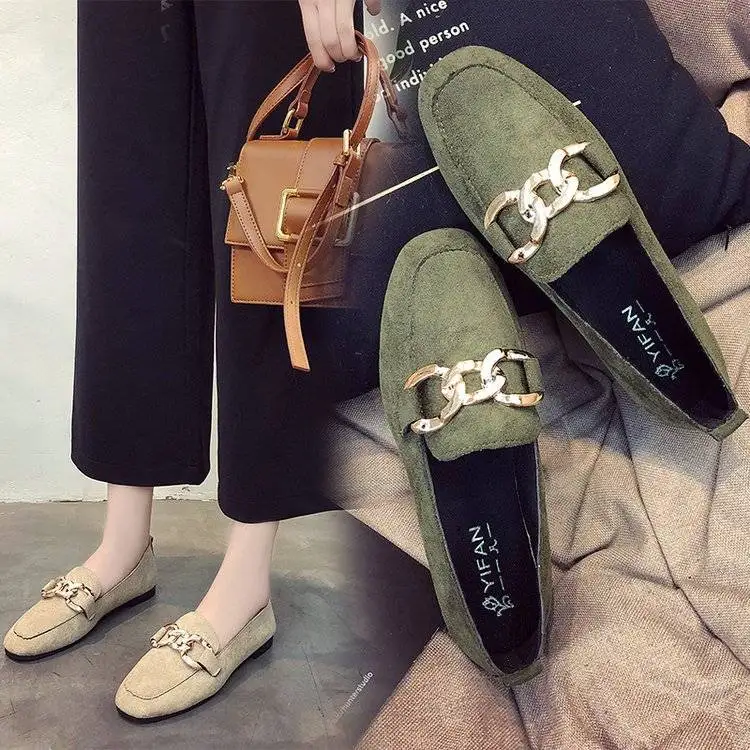 

Spring women's shoes wild Korean single shoes female flat bottom pregnant women shoes