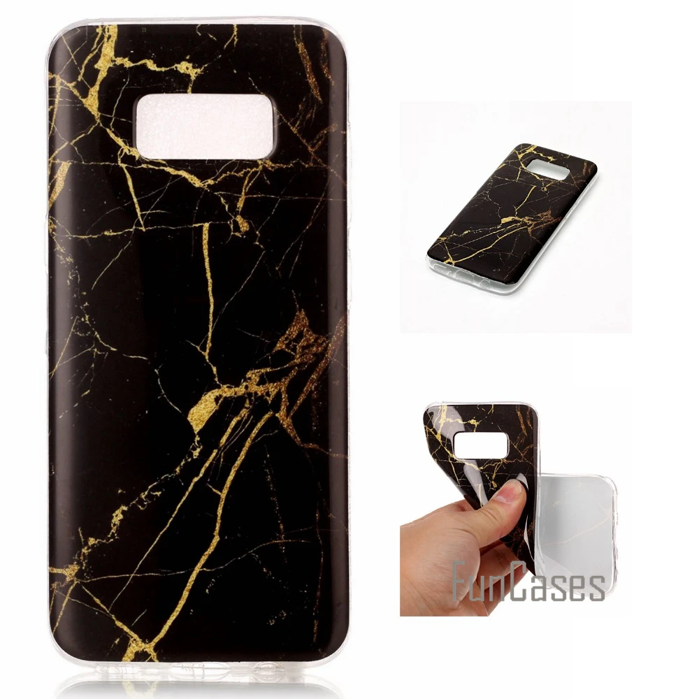Мрамор с жилками чехол для fundas samsung Galaxy S8 5 8 дюймов sams Унг mobiltelefonen gelaksy capinhas galx pgones