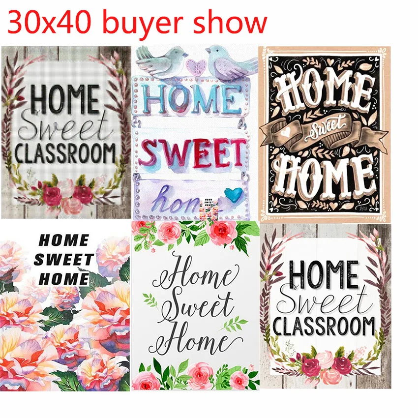 5d алмазная вышивка полный набор home sweet 3d Алмазная мозаика распродажа крестиком