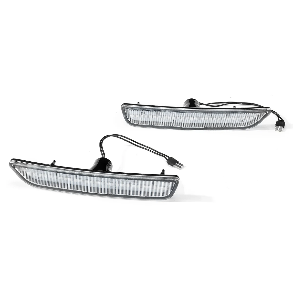 

2/4pcs Car Front LED Side Marker Lights 27SMD Indicator Lamp Amber For Ford/Mustang 2010 2011 2012 2013 2014