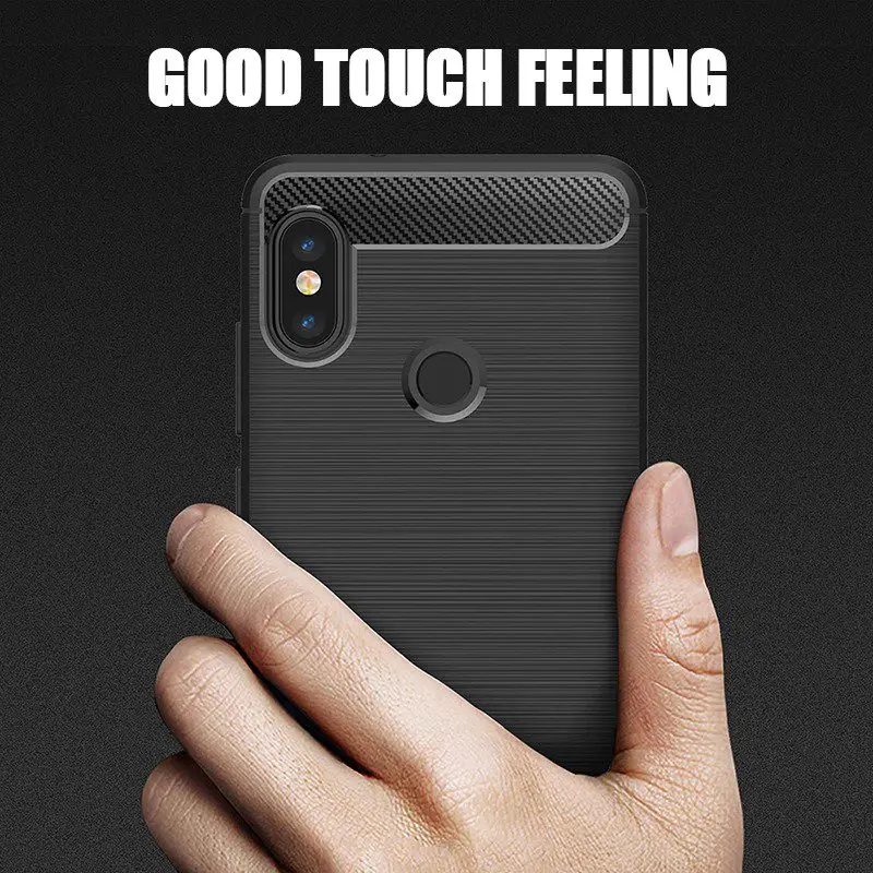 Tomkas Soft TPU Case For Xiaomi Mi 6X Case Silicone Luxury Full Cover Xiaomi Mi Max 2 Redmi 5A 5 Plus Case Brushed Carbon Fiber  (8)