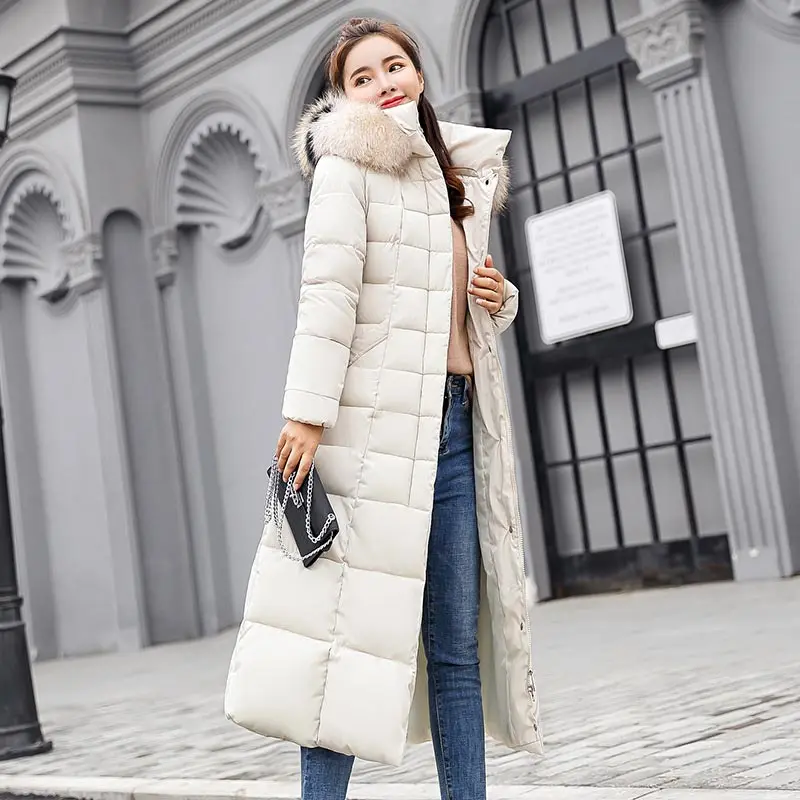 

Women down jacket 2018 new fashion long women parkas slim hooded jacket women thick warm cotton outwear winter jacket women coat