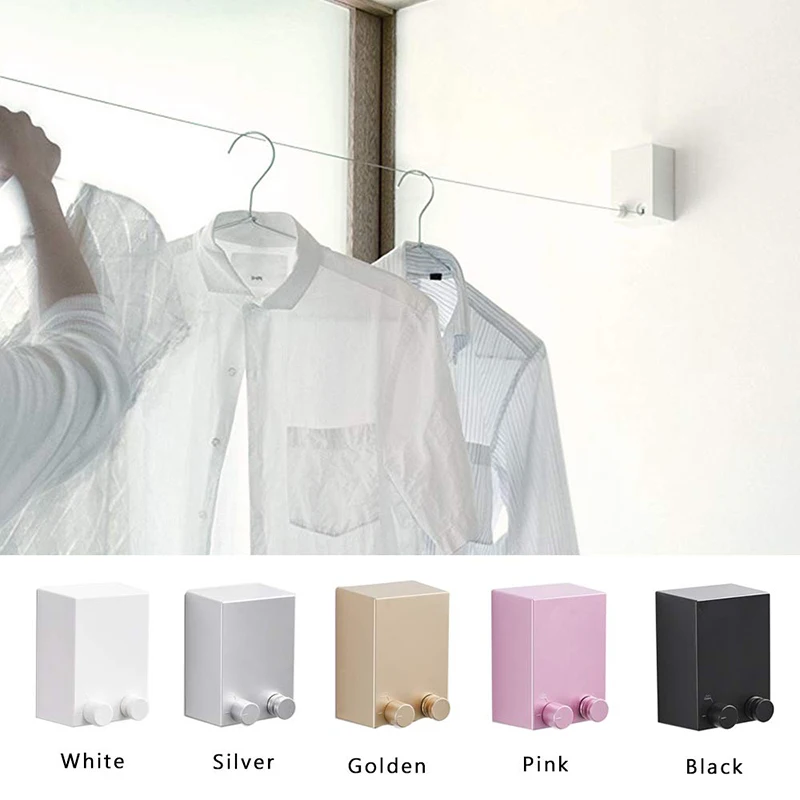 Retractable Clothesline New Version Invisible Clothes Line Outdoor Indoor Dryer Hanger Clothes Line 4.2M Balcony Clothesline