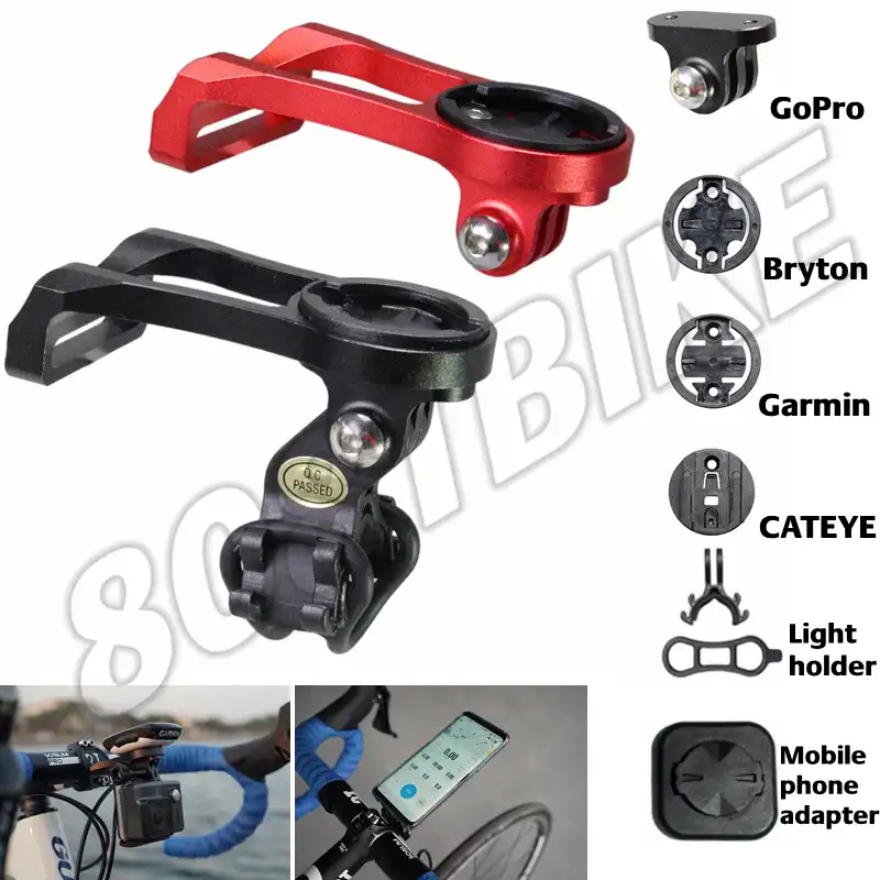 Bike Computer Camera Mount Out front Bicycle Handlebar GPS Holder Rack f//Garmin