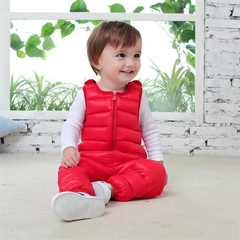 Новинка 2019 зимний комбинезон LILIGIRL для маленьких мальчиков из пуха и хлопка на