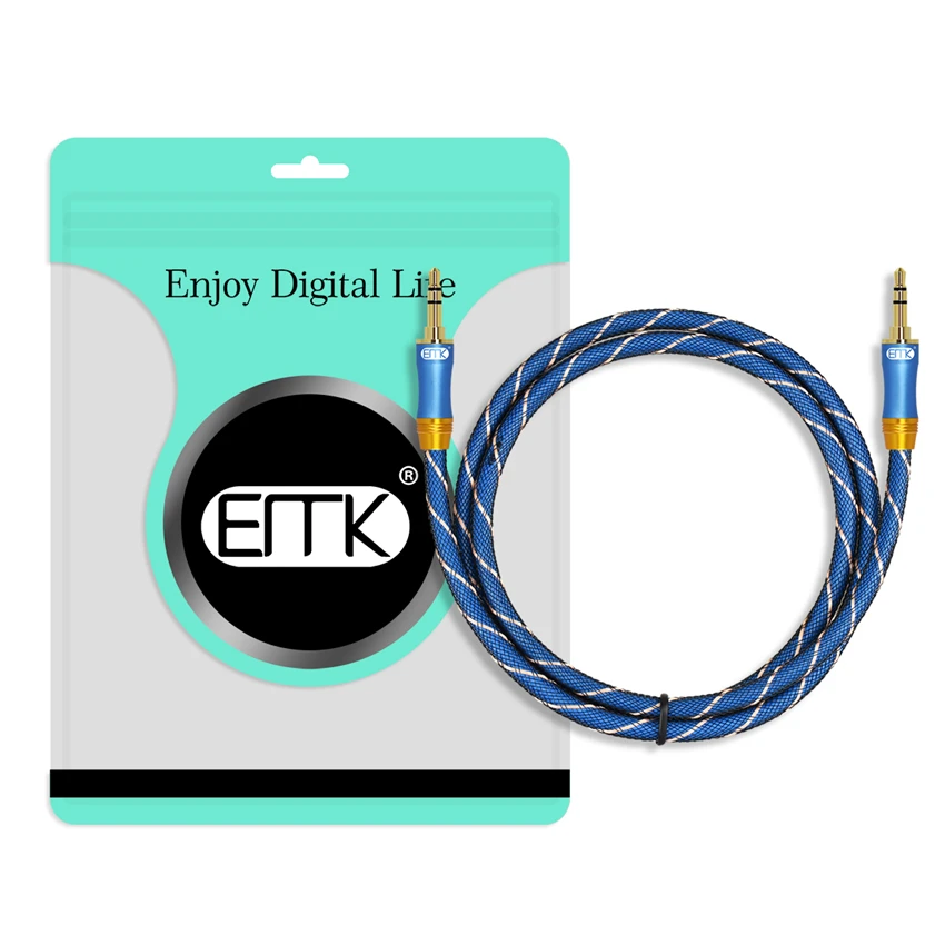 EMK 3.5 to 3.5 Audio Cable Male to Male Aux Cable 0.5m 1m 2m 3m 5m black grey jack 3.5mm cable cord For phone Car headphone MP4 EMK 3.5 to 3.5 Audio Cable Male to Male Aux Cable 0.5m 1m 2m 3m 5m black grey jack 3.5mm cable cord For phone Car headphone MP4