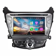Android 7.1 Quad Core 8 “radio de coche DVD GPS multimedia Unidad Principal para Hyundai Elantra 2014 con WiFi Bluetooth USB espejo-enlace