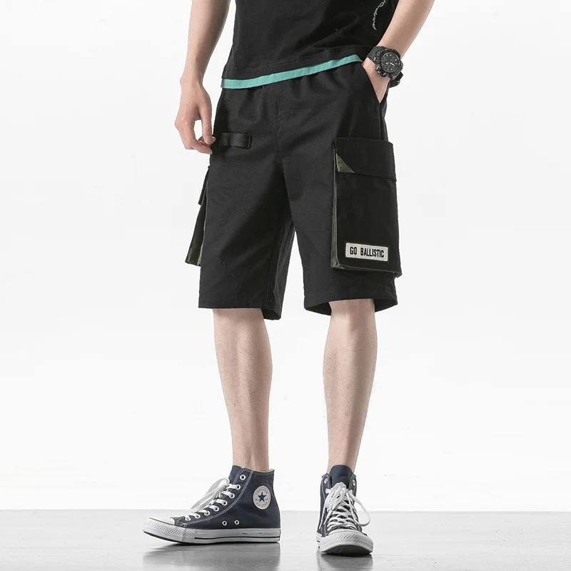 Уличная мужские шорты Карго Повседневное хлопок летние Для мужчин s шорты боковые карманы пляжные мужские короткие штаны