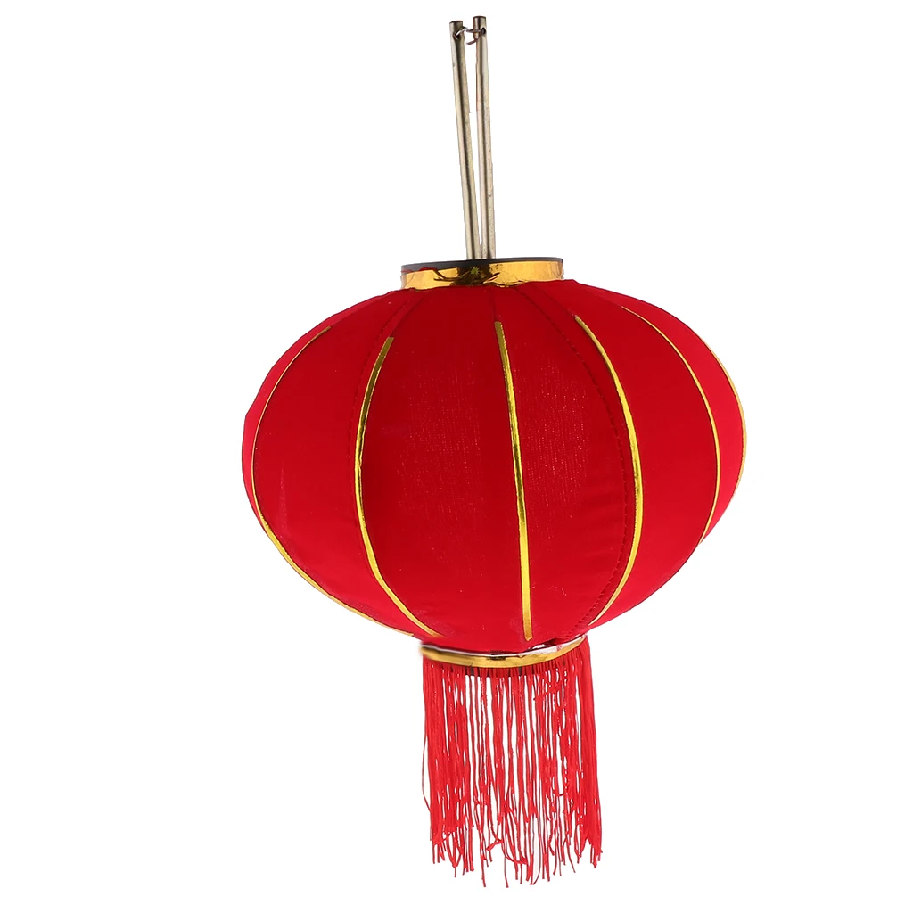 Red Chinese New Year Lantern Flocking Hanging Lantern Spring Festival Home Decoration